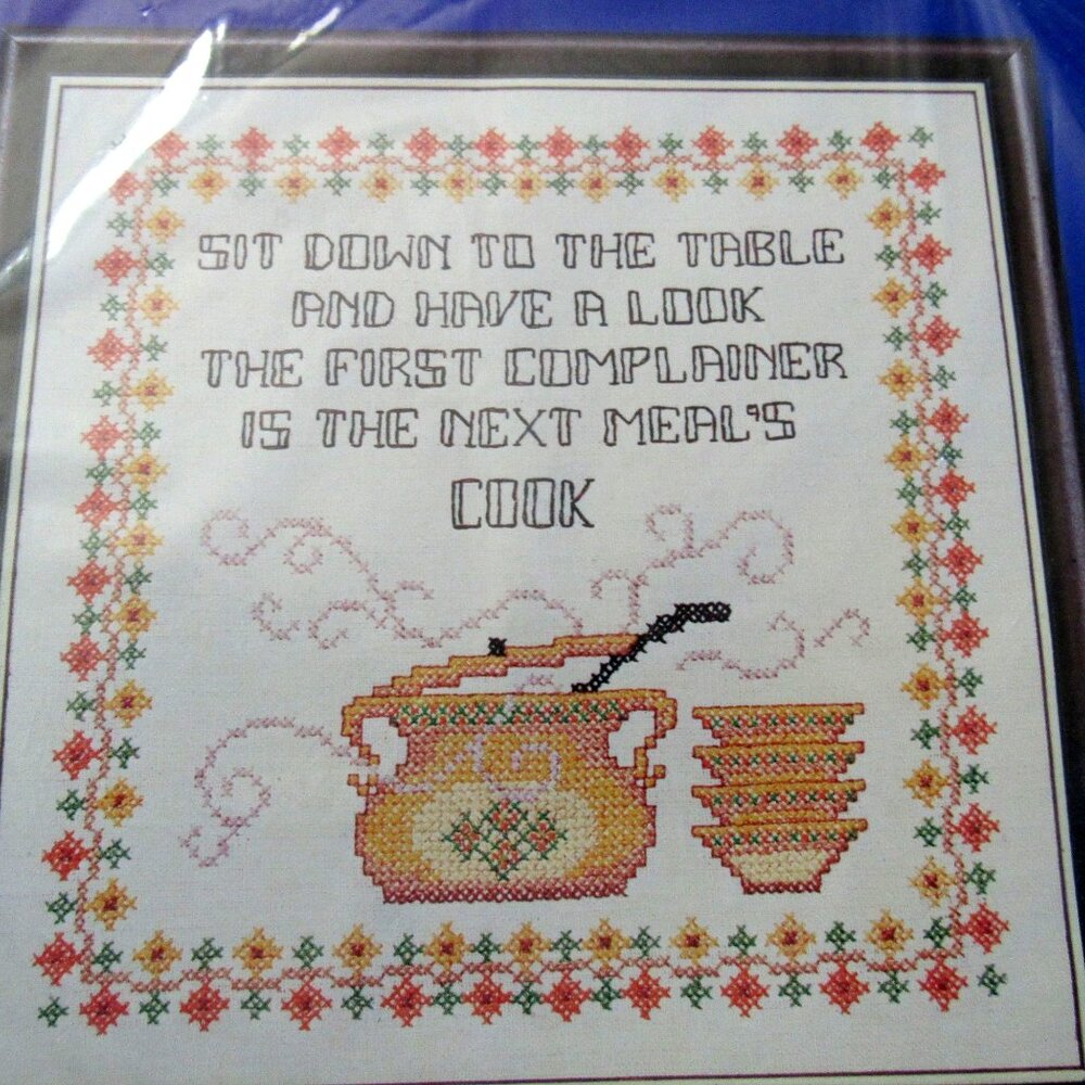 Lot of 3 Cross Stitch Kits Next Meals Cook Victorian Christmas And Hearts Flower - Picture 3 of 5